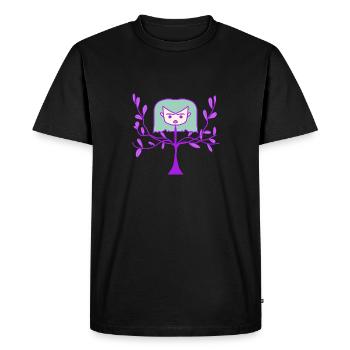 Dessin animé mignon - T-shirt Premium bio Homme - noir - Devant - Nico (187cm)