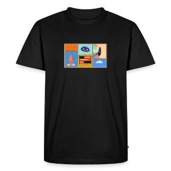 Un morceau de Lundini - T-shirt Premium bio Homme - noir - Devant - Nico (187cm)