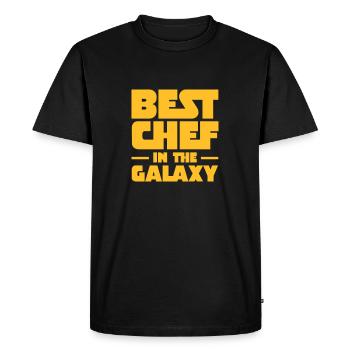 Best Chef In The Galaxy - Men's Premium Organic T-Shirt - black - Front - Nico (187cm)