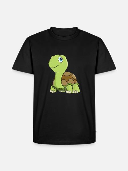 Tortoise turtle - Men's Premium Organic T-Shirt - black