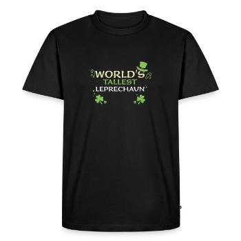 Le plus grand lutin du monde - T-shirt Premium bio Homme - noir - Devant - Nico (187cm)
