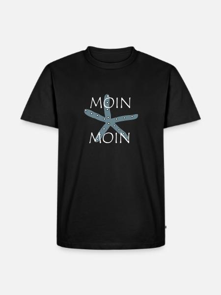 Seestern moin - Männer Premium Bio T-Shirt - Schwarz