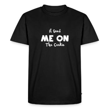 Ça me va sur le cookie - T-shirt Premium bio Homme - noir - Devant - Nico (187cm)