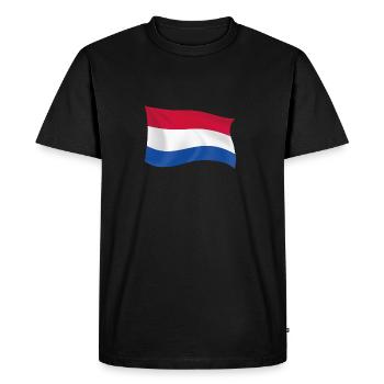 Hollande pays-bas drapeau patriote cadeau état - T-shirt Premium bio Homme - noir - Devant - Nico (187cm)