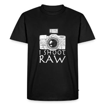 photographer - Men's Premium Organic T-Shirt - black - Front - Nico (187cm)