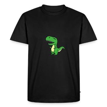T-Rex - T-shirt Premium bio Homme - noir - Devant - Nico (187cm)