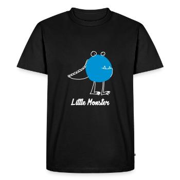 Little Monster / Baby / Bébé / Humor / Halloween - Men's Premium Organic T-Shirt - black - Front - Nico (187cm)