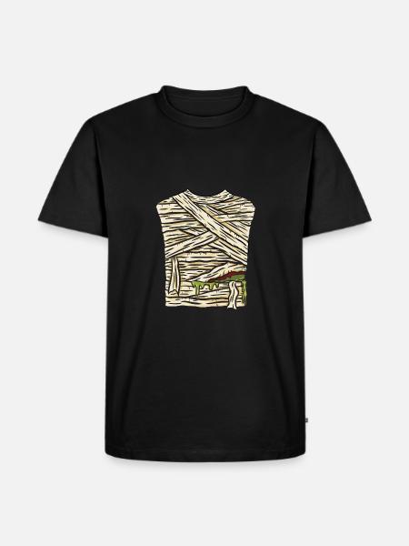 Mummy Costume Halloween - Men's Premium Organic T-Shirt - black