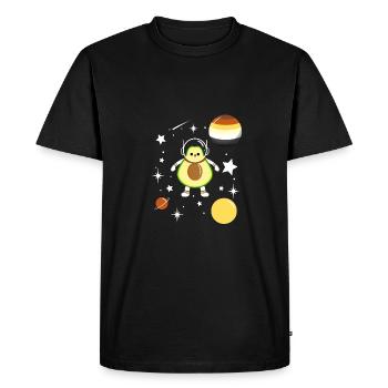 Avocat Astronaute Gay Bear Pride - T-shirt Premium bio Homme - noir - Devant - Nico (187cm)