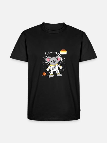 Koala Astronaut Gay Bear Pride - Men's Premium Organic T-Shirt - black