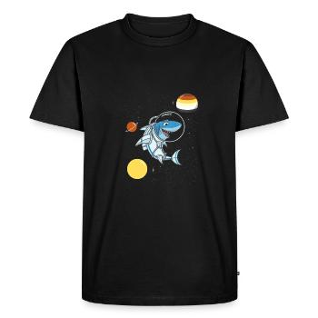 Shark Astronaute Gay Bear Pride - T-shirt Premium bio Homme - noir - Devant - Nico (187cm)