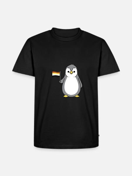 Penguin Gay Bear Pride - Men's Premium Organic T-Shirt - black