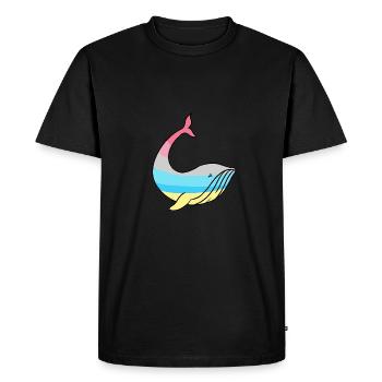 Fierté De Whale Genderflux - T-shirt Premium bio Homme - noir - Devant - Nico (187cm)