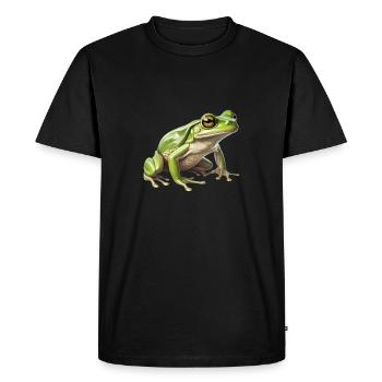 Rainette - Vivid Animal Design - T-shirt Premium bio Homme - noir - Devant - Nico (187cm)