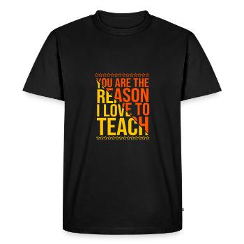 Enseignants de collège - T-shirt Premium bio Homme - noir - Devant - Nico (187cm)