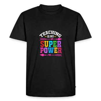 Enseignants de collège - T-shirt Premium bio Homme - noir - Devant - Nico (187cm)