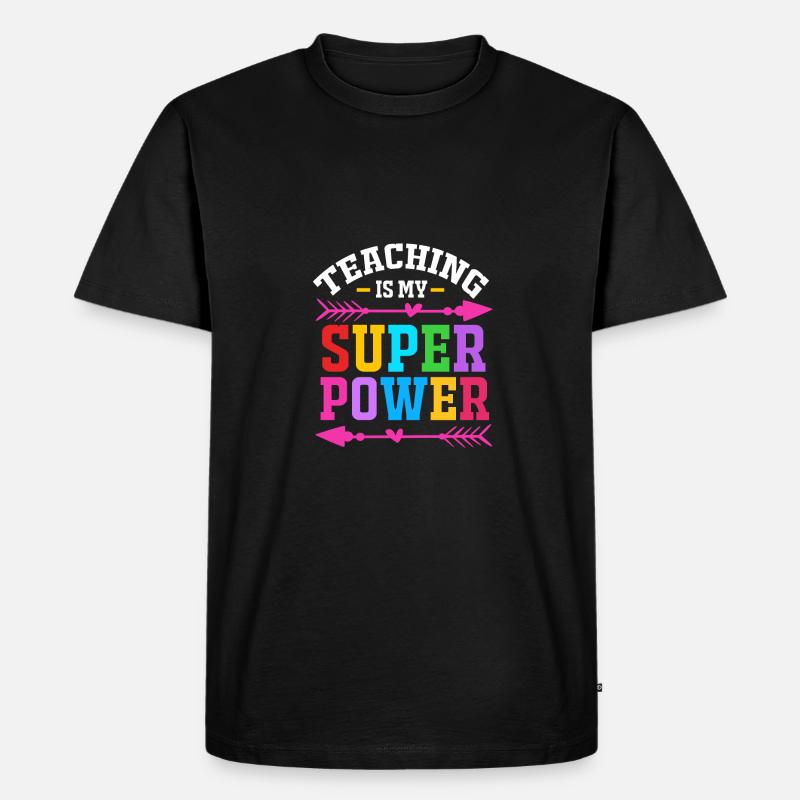 Lehrer der Mittelstufe - Männer Premium Bio T-Shirt - Schwarz