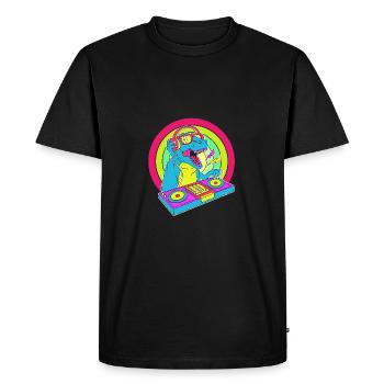 Rave Raver Musique techno Techno basse Table de mixage - T-shirt Premium bio Homme - noir - Devant - Nico (187cm)