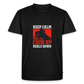 Show Jumping Show Jumping - Men's Premium Organic T-Shirt - black - Front - Nico (187cm)