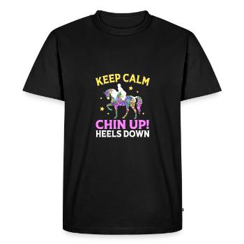 Dressage Dressage Cheval Dressage Cavalier - T-shirt Premium bio Homme - noir - Devant - Nico (187cm)