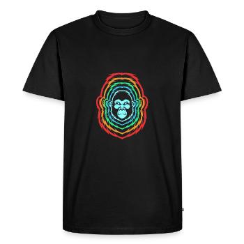 Gorilla - Men's Premium Organic T-Shirt - black - Front - Nico (187cm)