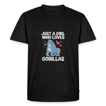 Gorilla - Men's Premium Organic T-Shirt - black - Front - Nico (187cm)