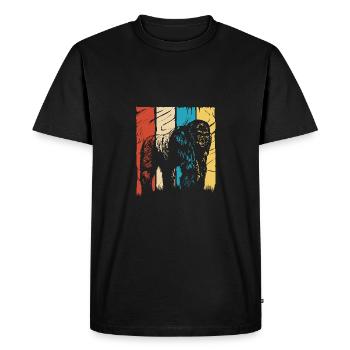 Gorilla - Men's Premium Organic T-Shirt - black - Front - Nico (187cm)