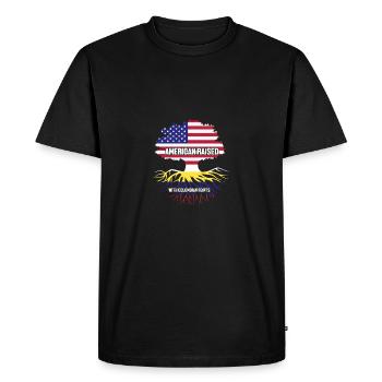 Colombie - T-shirt Premium bio Homme - noir - Devant - Nico (187cm)