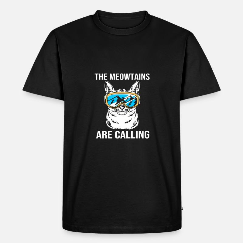 Ski Skiurlaub - Männer Premium Bio T-Shirt - Schwarz
