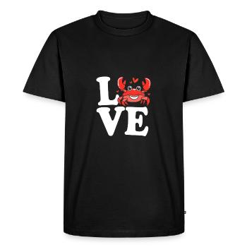 Crab - Men's Premium Organic T-Shirt - black - Front - Nico (187cm)