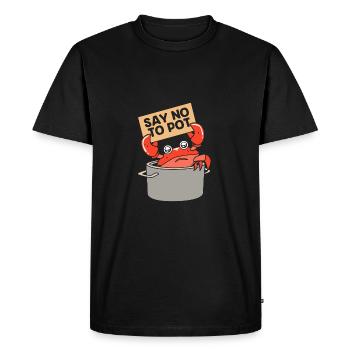 Crab - Men's Premium Organic T-Shirt - black - Front - Nico (187cm)