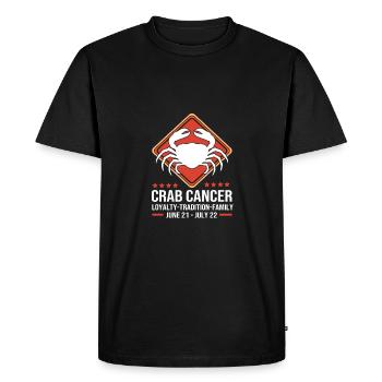 Crab - Men's Premium Organic T-Shirt - black - Front - Nico (187cm)