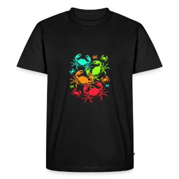 Crab - Men's Premium Organic T-Shirt - black - Front - Nico (187cm)