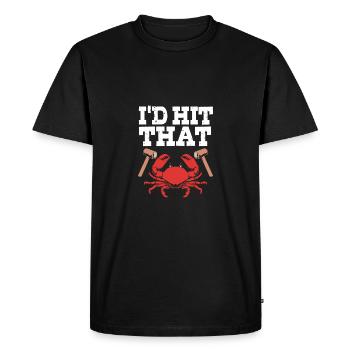 Crab - Men's Premium Organic T-Shirt - black - Front - Nico (187cm)