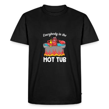 Crab - Men's Premium Organic T-Shirt - black - Front - Nico (187cm)