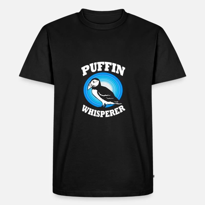 Papageientaucher Puffin - Männer Premium Bio T-Shirt - Schwarz