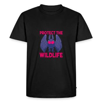 Papillon de nuit - T-shirt Premium bio Homme - noir - Devant - Nico (187cm)