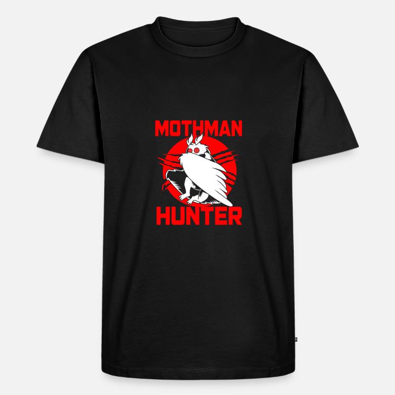 Mottenmann - Männer Premium Bio T-Shirt - Schwarz