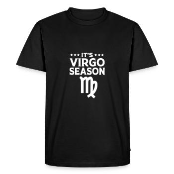 Signe du zodiaque Vierge - T-shirt Premium bio Homme - noir - Devant - Nico (187cm)