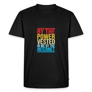 Pastor - Men's Premium Organic T-Shirt - black - Front - Nico (187cm)