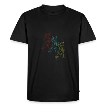 Walzer Paartanz - Männer Premium Bio T-Shirt - Schwarz - Vorne - Nico (187cm)