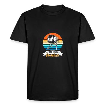 Béton Pavé Bétonnière Bétonnière - T-shirt Premium bio Homme - noir - Devant - Nico (187cm)