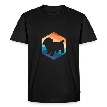 Shih Tzu - T-shirt Premium bio Homme - noir - Devant - Nico (187cm)