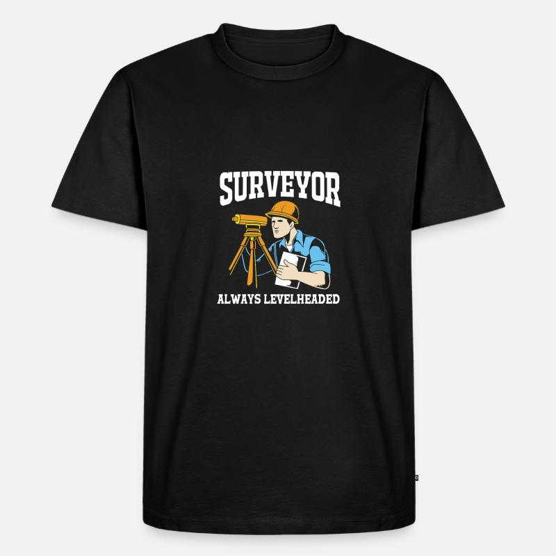 Geometra - Maglietta ecologica premium da uomo - nero