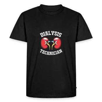 Technicien en dialyse - T-shirt Premium bio Homme - noir - Devant - Nico (187cm)