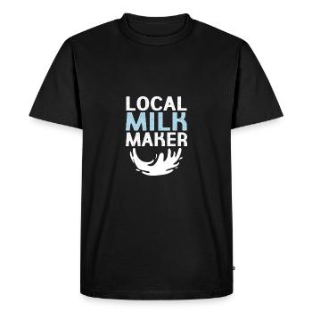 Crunchy Mom - Men's Premium Organic T-Shirt - black - Front - Nico (187cm)