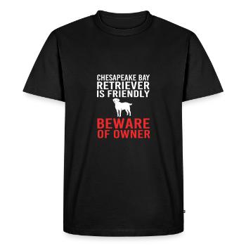 Retriever de la baie de Chesapeake - T-shirt Premium bio Homme - noir - Devant - Nico (187cm)