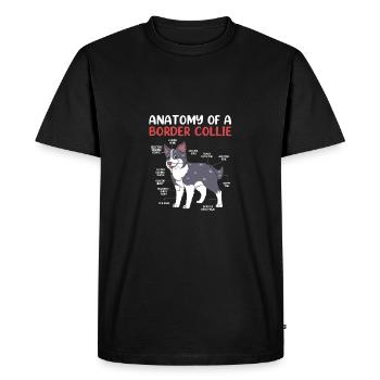 Border Collie - T-shirt Premium bio Homme - noir - Devant - Nico (187cm)