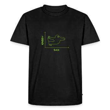 Duck'n Rabbit - Men's Premium Organic T-Shirt - black - Front - Nico (187cm)