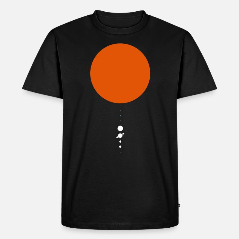 Big Sun Solar System - Männer Premium Bio T-Shirt - Schwarz